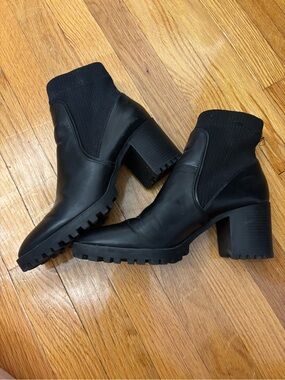 Black Zara Booties Size 38 (~7.5)